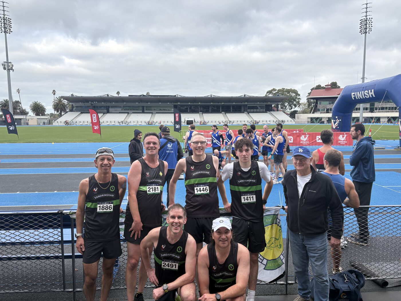 Sandy runners at Lakeside, XCR Round 1, Albert Park